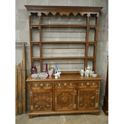 475 - ANTIQUE OAK DRESSER