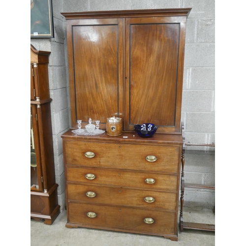 480 - GEORGIAN SECRETAIRE BOOKCASE