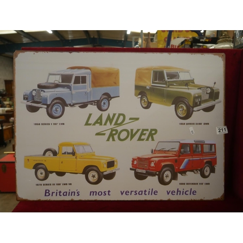 211 - LAND ROVER SIGN