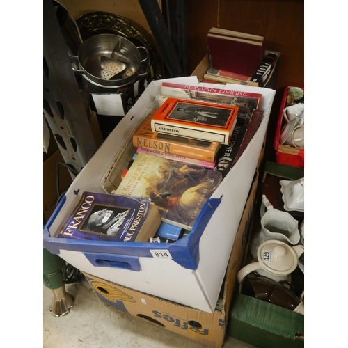 814 - 3 BOXES OF BOOKS