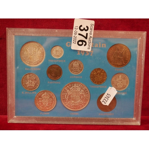 376 - PRE-DECIMAL PROOF COIN SET