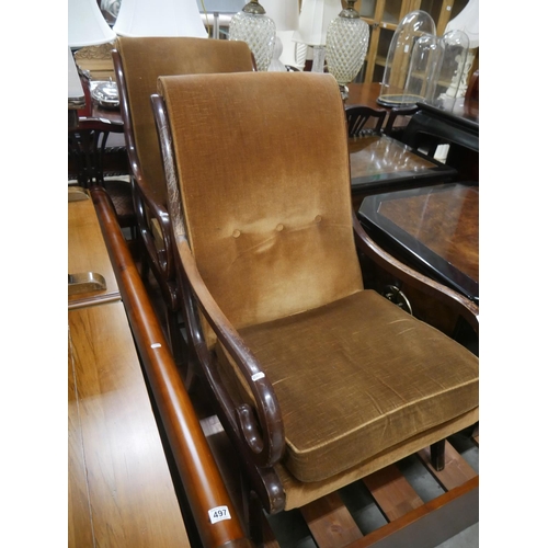 498 - PAIR OF PARKER KNOLL CHAIRS