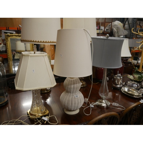 502 - 3 TABLE LAMPS