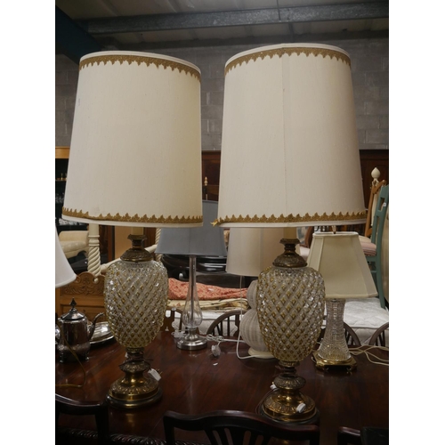 503 - PAIR OF LARGE TABLE LAMPS