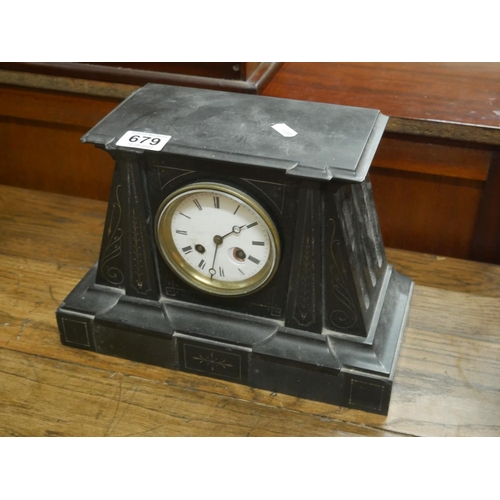 679 - SLATE CLOCK