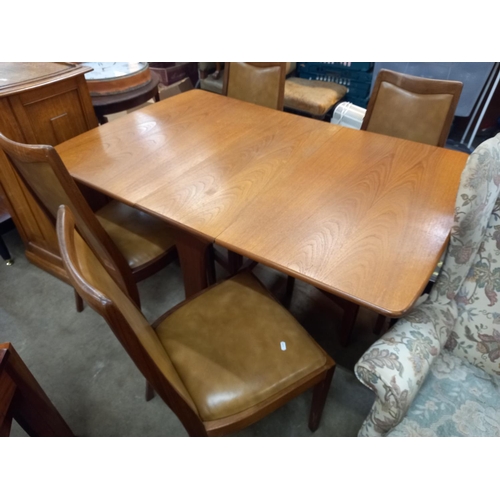 689 - ERCOL DROP LEAF TABLE & 4 CHAIRS