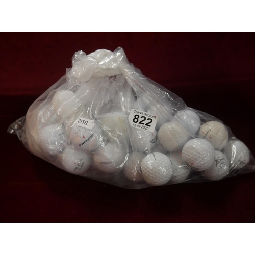 822 - LOT OF GOLF BALLS