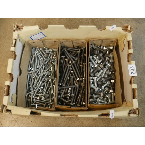 233 - BOX OF BOLTS