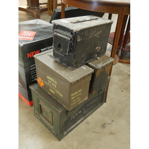 275 - 4 AMMO BOXES