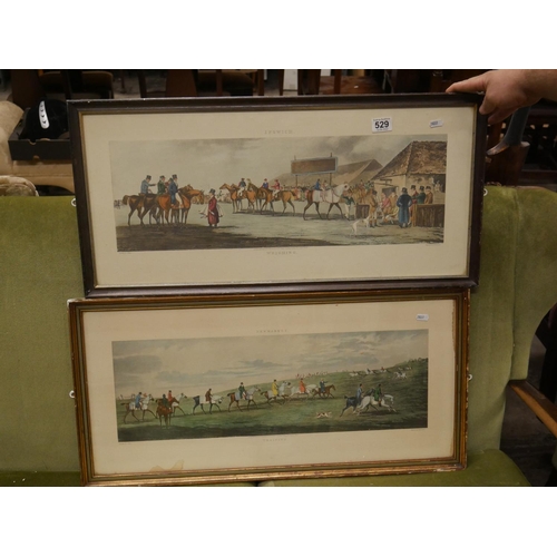 529 - 2 HORSE RACING PRINTS