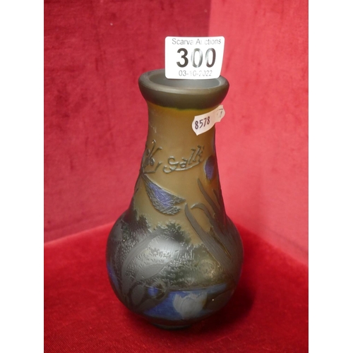 300 - SIGNED STUDIO GLASS VASE