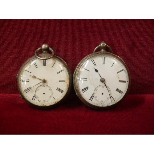 359 - 2 SILVER POCKET WATCHES