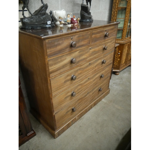 465 - GEORGIAN 2 OVER 4 CHEST OF DRAWERS