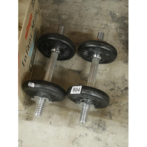 804 - 2 DUMBELLS