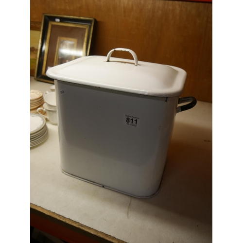 811 - ENAMEL BREAD BIN