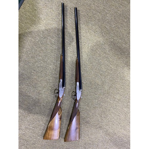 407 - FINE PAIR OF ANGELO ZOLI SIDE LOCK SHOTGUNS 12 GAUGE 27.1/2