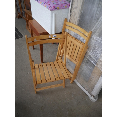 120 - PAIR OF FOLDING CHAIRS