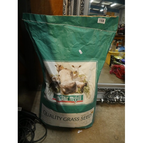 158 - BAG OF GRASS SEED - UNOPENED