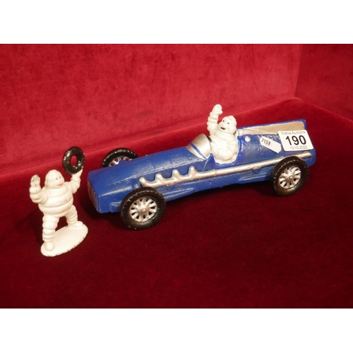 190 - MICHELIN CAR & SMALL FIGURE