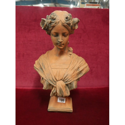 196 - TERRACOTTA STYLE BUST