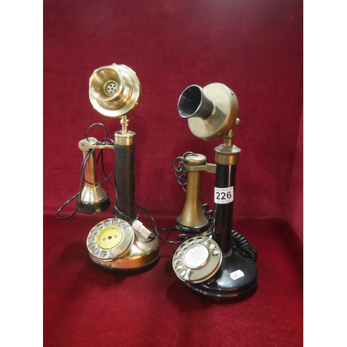 226 - 2 VINTAGE TELEPHONES