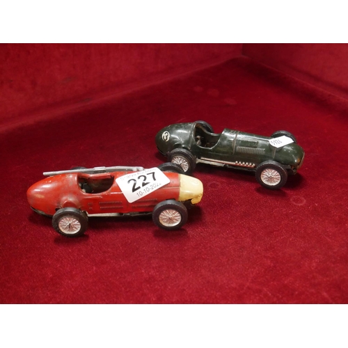 227 - 2 EARLY SCALEXTRIC RACING CARS