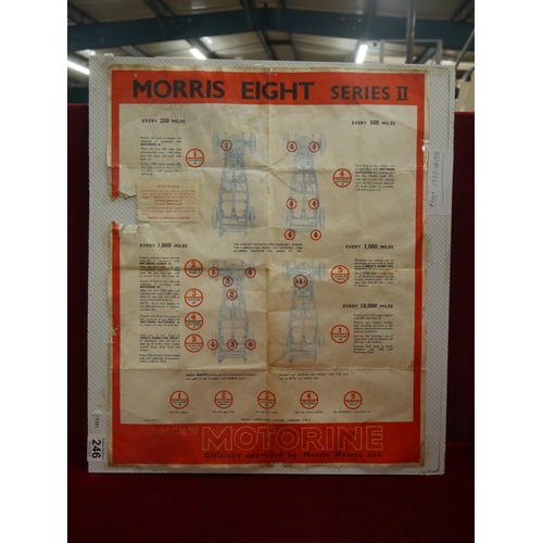 246 - OLD MORRIS CHASSIS CHART