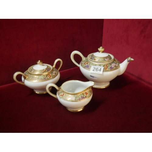 264 - ORNATE NORITAKE TEA SERVICE