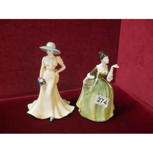 274 - DOULTON & COALPORT FIGURINES