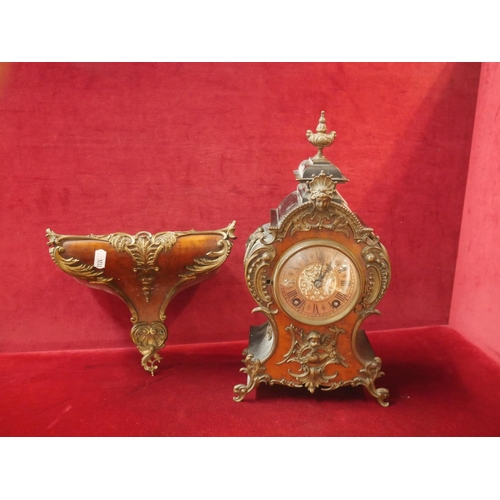 294 - BRACKET CLOCK & BRACKET