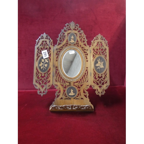 295 - INLAID DRESSING MIRROR