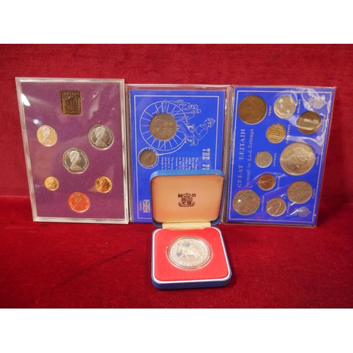 310 - 2 DECIMAL COIN SETS & CASED CROWN