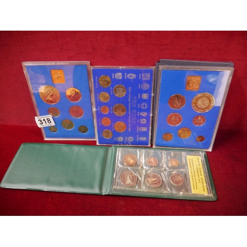 318 - 3 COIN SETS