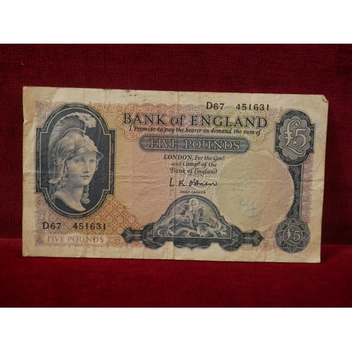 330 - BANK OF ENGLAND £5 NOTE