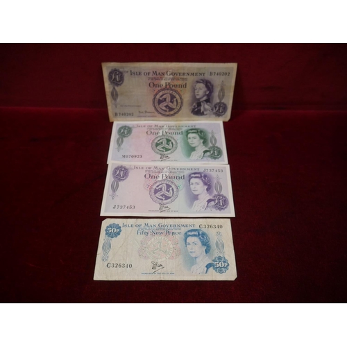 340 - 4 ISLE OF MAN BANK NOTES