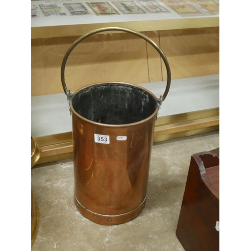 353 - BRASS & COPPER BUCKET