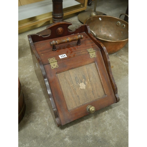 354 - COAL SCUTTLE WITH LINER