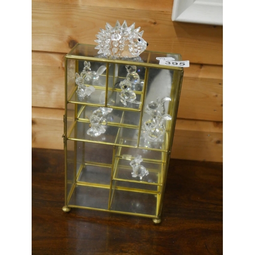 395 - SWAROVSKI CRYSTAL ORNAMENTS & STAND