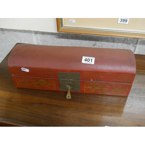 401 - ANTIQUE GLOVE BOX