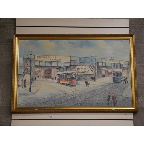 423 - OIL PAINTING HOLYWOOD ARCHES BY JOHN WHYTE