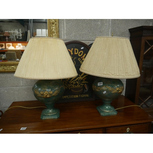 436 - PAIR OF TABLE LAMPS