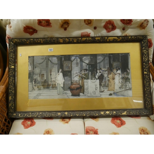 503 - DECORATIVE FRAMED PRINT