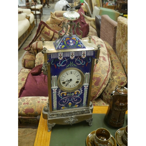 516 - CLOISONNE BRACKET CLOCK