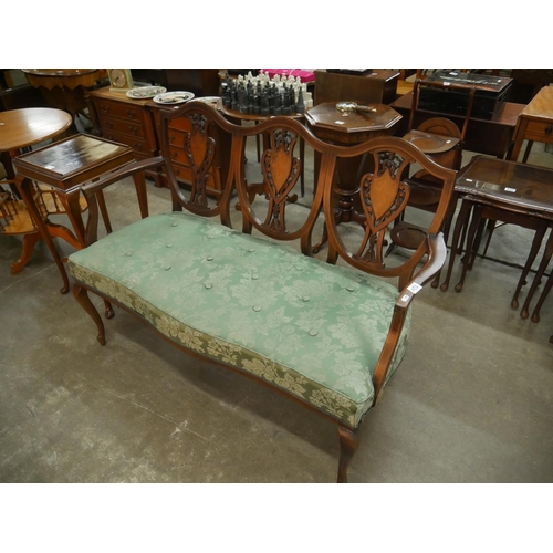 524 - INLAID PARLOUR SETTEE