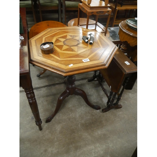 527 - MARRQUETRY INLAID TABLE