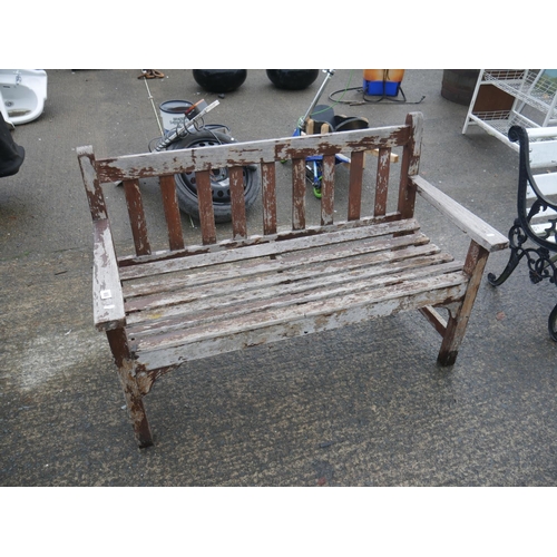 66 - WOODEN GARDEN BENCH