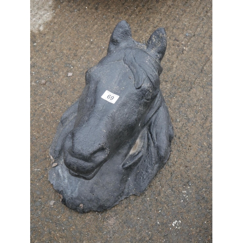 69 - CONCRETE HORSE HEAD