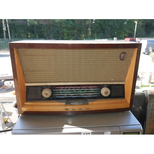 176 - WOODEN RADIO - SOME WOODWORM