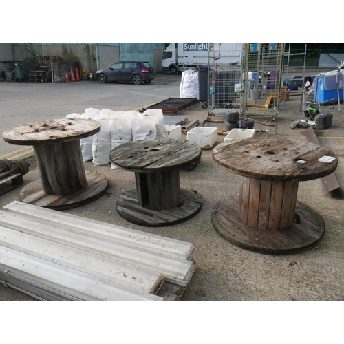 19 - 3 CABLE DRUMS