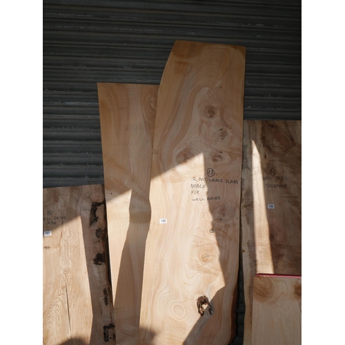 196 - 2 SLABS OF NOBLE FIR